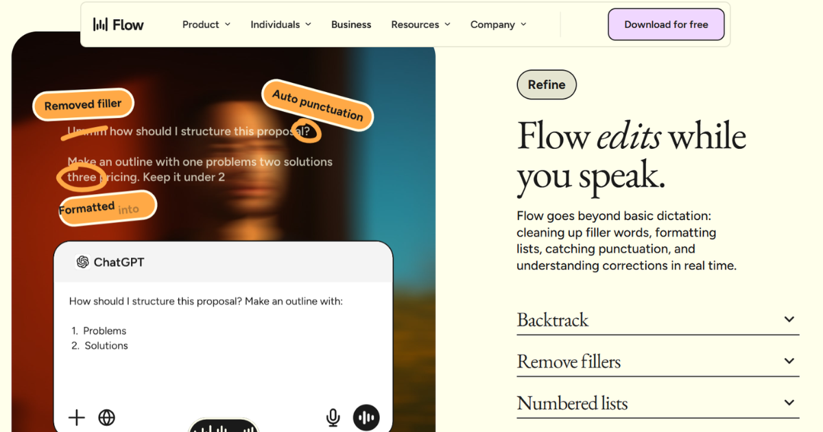 Wispr Flow — dicteertool die filler words verwijdert en automatisch interpunctie toevoegt
